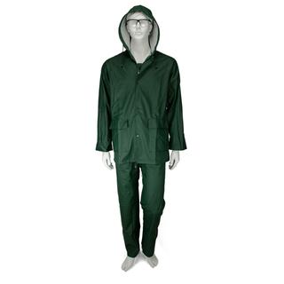 GALAXY Comfort Plus 501 Αδιάβροχο Κοστούμι PU με Κουκούλα Πράσινο No M