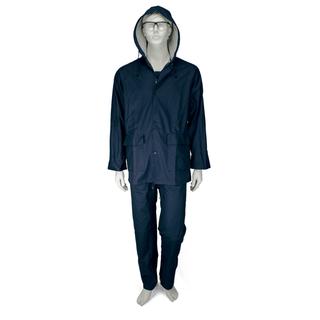 GALAXY Comfort Plus 502 Αδιάβροχο Κοστούμι PU με Κουκούλα Μπλε No M