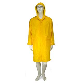 GALAXY Rain 509 Αδιάβροχη Καπαρντίνα PVC με Κουκούλα Κίτρινη No M
