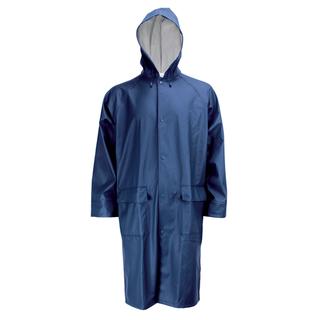 GALAXY Comfort 518 Αδιάβροχη Καπαρντίνα PU με Κουκούλα Μπλε No M
