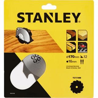 STANLEY STA13120 Δίσκος Κοπής Ξύλου 12 Δόντια 170x16