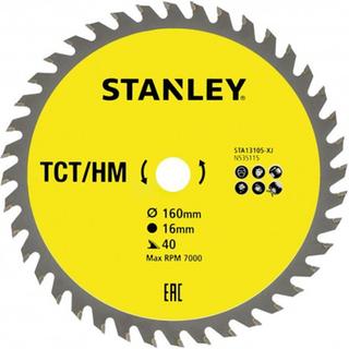 STANLEY STA13105 Δίσκος Κοπής Ξύλου 40 Δόντια 160x16