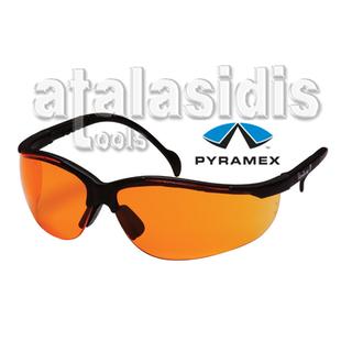 PYRAMEX Venture II 91024 Γυαλιά Προστασίας με Πορτοκαλί Φακούς