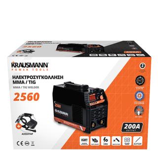 KRAUSMANN 2560 Ηλεκτροσυγκόλληση Inverter MMA/TIG 200A