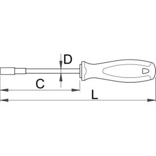 UNIOR Κατσαβίδι Καρυδάκι BI - 629BI 6mm