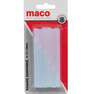 Maco Tools MC.0112105  Κόλλες Θερμοκόλλησης Πιστολιού Διάφανες 12mmx100mm  12 τεμαχίων