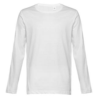THC Μπλούζα T-shirt Bucharest 801101 Μακρυμάνικο Λευκό White S