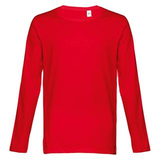 THC Μπλούζα T-shirt Bucharest 801103 Μακρυμάνικο Κόκκινο Red S