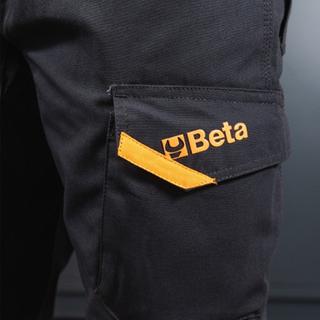 BETA 7818G-B0781800 Παντελόνι Εργασίας Γκρι, με Μαύρα Ενθέματα Τύπου Πολύτσεπο με Ενθέματα Stretch  XS