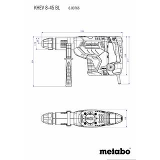 Metabo Ηλεκτρικό Σκαπτικό Περιστροφικό Πιστολέτο KHEV 8-45 BL SDS-max 60076650