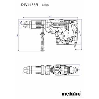 Metabo Ηλεκτρικό Σκαπτικό Περιστροφικό Πιστολέτο KHEV 11-52 BL SDS-max 60076750